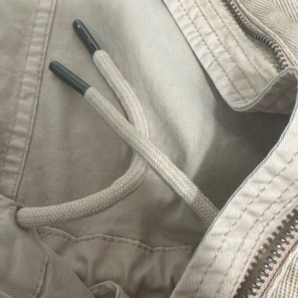 Womens Beige Cargo Utility Jacket 2X 97% Cotton 3% Spandex Hiking Walking - Picture 4 of 8